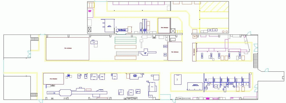 Layout hali produkcyjnej - projektowanie layoutu, warsztaty