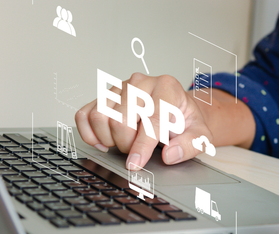 System ERP na komputerze - poprawa łańcucha dostaw