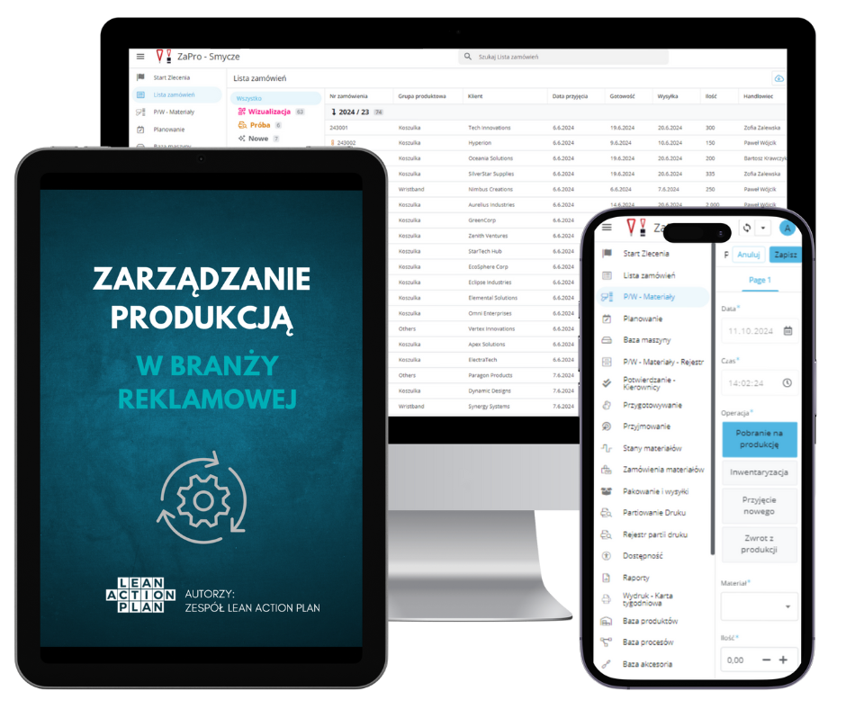 Zarządzanie produkcją - branza reklamowa