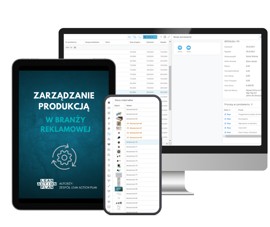 Zarządzanie produkcją w branży reklamowej